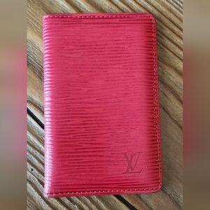 Louis Vuitton Pocket Organizer Wallet - Red Epi Leather